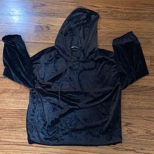 Secret Garden black velvet hoodie.  A2